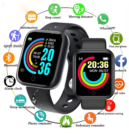 Smartwatch D20 Y68 Reloj Colores