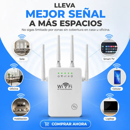 Wifi Amplificador | Lleva tu señal a todos los rincones de tu casa