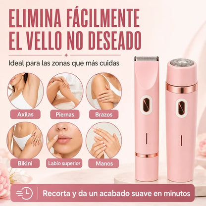 Depiladora Eléctrica Femenina 2 en 1 | Bikini y Cuerpo