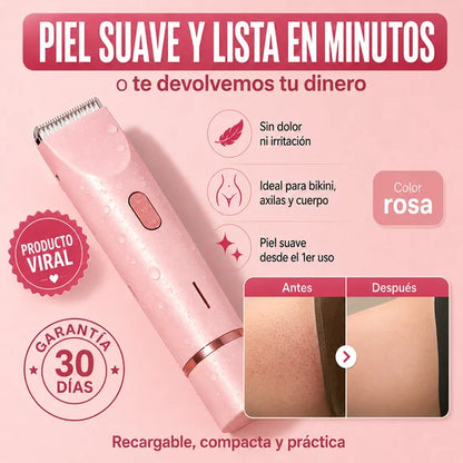 Depiladora Eléctrica Femenina 2 en 1 | Bikini y Cuerpo