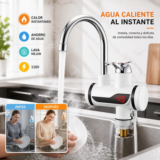 Agua caliente al instante, sin esperar ni desperdiciar