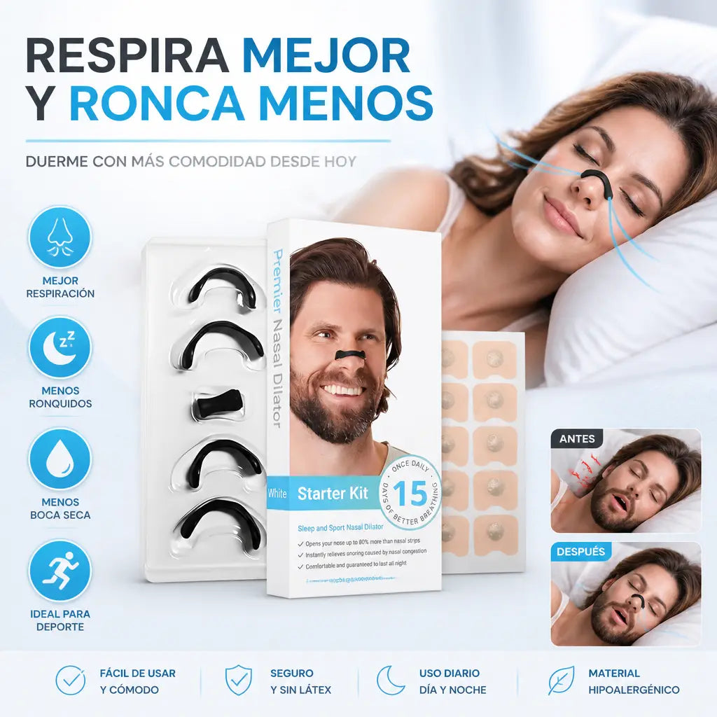 Reduce los ronquidos y mejora tu respiración nasal